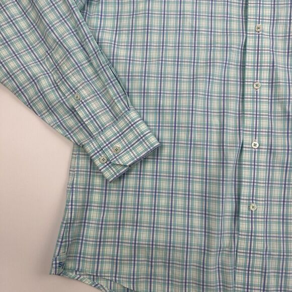 Southern Tide Multicolor Plaid Button Up Shirt Long Sleeve Cotton Sz M Stretch - Picture 3 of 16
